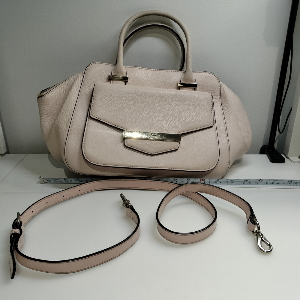 Kate Spade Cream Pink Satchel with Gold Accent